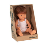 Miniland: Anatomically Correct Baby Doll Caucasian Boy - Red Hair (38 cm)