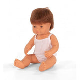 Miniland: Anatomically Correct Baby Doll Caucasian Boy - Red Hair (38 cm)