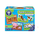 Orchard Toys: Farm Four in a Box - Jigsaw Puzzle