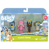 Bluey And Friends - 4 Figure Pack