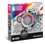 Clementoni: Colour Therapy 3D - Mandela Flower - 500pc Puzzle