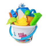 Beach Bucket & Toys - 9 piece set