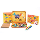 Mier Education: Puzzle & Draw Magnetic Kit - Diggersaurs