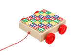 Zoink: Wooden Alphabet & Number Block Walking Pull Toy
