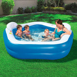 Bestway Family Fun - Inflatable Pool (7' x 6'9" x 27"/2.13m x 2.06m x 69cm)