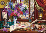 Window Wonderland: Lilacs & Swans (1000pc Jigsaw)