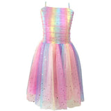 Pink Poppy: Pastel Rainbow Party Dress (Size 5/6)