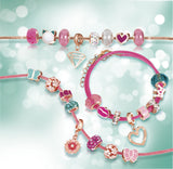Make It Real: Halo Charms Bracelets -Think Pink