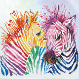 Diamond Dotz: Facet Art Kit - Rainbow Zebra (Intermediate)