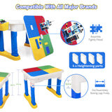 Zoink: Kids Adjustable Height Multifunctional Table & Chair Set - 444 Pieces Building Block