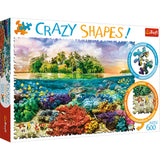 Crazy Shapes! Tropical Island (600pc Jigsaw)