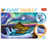 Crazy Shapes! Aurora Over Iceland (600pc Jigsaw)