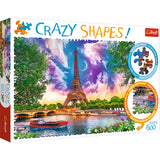 Crazy Shapes! Sky Over Paris (600pc Jigsaw)