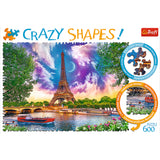 Crazy Shapes! Sky Over Paris (600pc Jigsaw)
