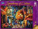 Symphony of Colour: Romantic Café in Old City (1000pc Jigsaw)