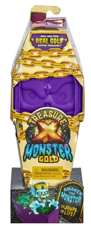 Treasure X Monster Gold- Monster Coffin - 13 Levels of Adventure - Will you  find real gold dipped Treasure?