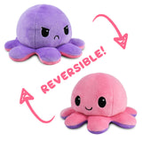 TeeTurtle: Reversible Plushie - Octopus (Light Pink/Light Purple)