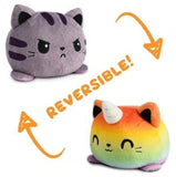 TeeTurtle: Reversible Plushie - Tabby/Rainbow Cat