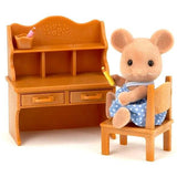 Sylvanian Families - Mouse Sister with Desk Set