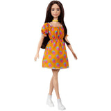 Barbie: Fashionistas Doll - Patterned Orange Dress