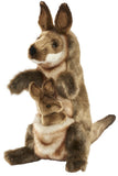Hansa: Kangaroo & Joey - Plush Puppet (29cm)