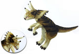 Hansa: Triceratops (Cream & Brown) - Plush Puppet (43cm)