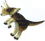 Hansa: Triceratops (Cream & Brown) - Plush Puppet (43cm)