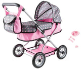 Bayer: Smarty Dolls Pram - Pink & Grey
