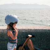 Kinderfeets: Toddler Helmet - Matte Slate Blue
