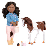 Our Generation: 18" Deluxe Doll - Daveen (with Pet Foal)