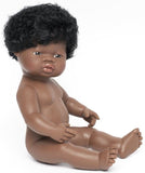 Miniland: Anatomically Correct Baby Doll - African Boy & Underwear (38cm)