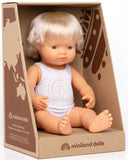 Miniland: Anatomically Correct Baby Doll - Caucasian Girl (38cm)
