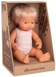 Miniland: Anatomically Correct Baby Doll - Caucasian Girl, with Hearing aid & Underwear (38 cm)