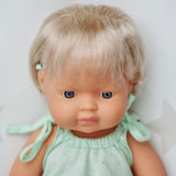 Miniland: Anatomically Correct Baby Doll - Caucasian Girl, with Hearing aid (38 cm)