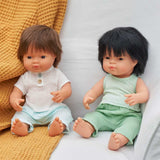 Miniland: Anatomically Correct Baby Doll - Caucasian Boy/Brunette (38 cm)