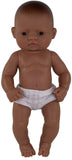 Miniland: Anatomically Correct Baby Doll - Latin American Girl (32cm)
