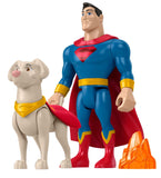 DC League Of Super Pets: Hero & Pet Figure Set - Superman & Krypto