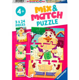 Mix & Match Puzzles: My Farm Friends (3x24pc)