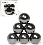 Speks: Magnetic Balls Desk Toy - Supers (Gunmetal) 6pk