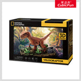 National Geographic 3D Dino Puzzle: Velociraptor (63pc)