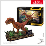 National Geographic 3D Dino Puzzle: Velociraptor (63pc)