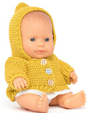Miniland: Anatomically Correct Baby Doll - Caucasian Girl (21cm)