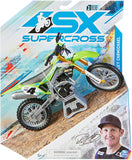 SX: Supercross 1:10 Die Cast Motorcycle - Rickey Carmichael (Green)