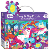 Jr Jigsaw: Carry & Play Puzzle - Enchanted World (45pc)