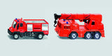 Siku: Mercedes Firefighter Truck and Unimog Crane Set