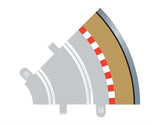 Scalextric 45 Degree Radius 1 Curve Outer Track Borders
