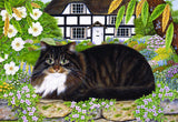 Country Cats 500 Piece Jigsaw Puzzle - On The Garden Wall
